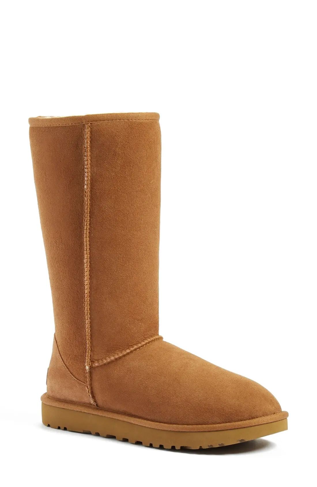 Women's Ugg Classic Ii Genuine Shearling Lined Tall Boot, Size 5 M - Brown | Nordstrom