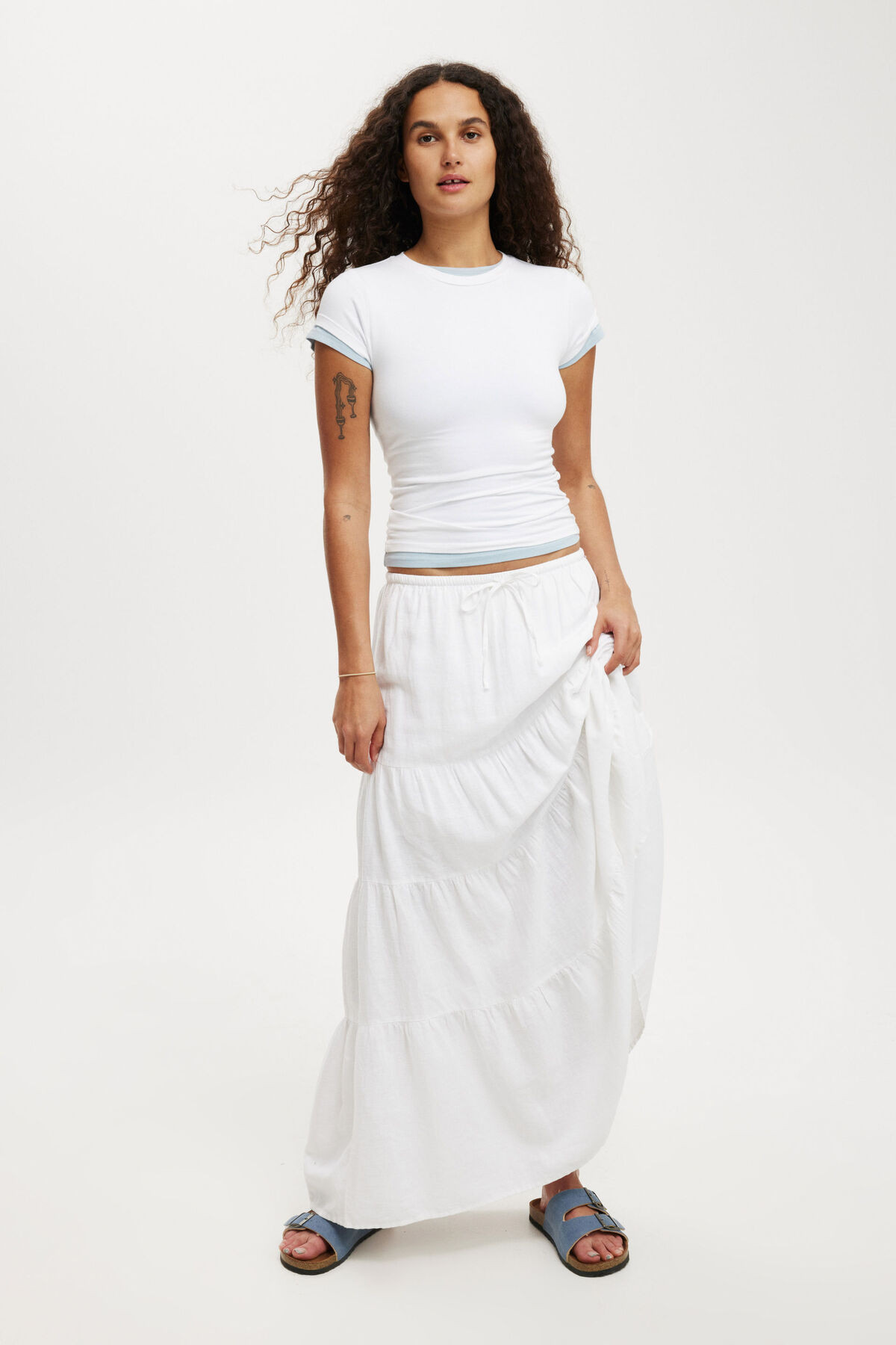 Haven Tiered Maxi Skirt | Cotton On (US)