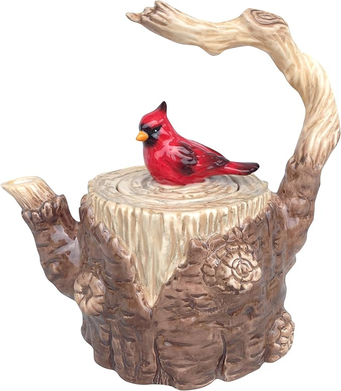 Blue Sky Ceramic Tree Stump Teapot, 9-inch Height | Amazon (US)