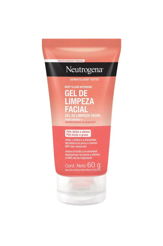Gel de Limpeza Facial Neutrogena Deep Clean Grapefruit 60g | DrogaRaia (BR)