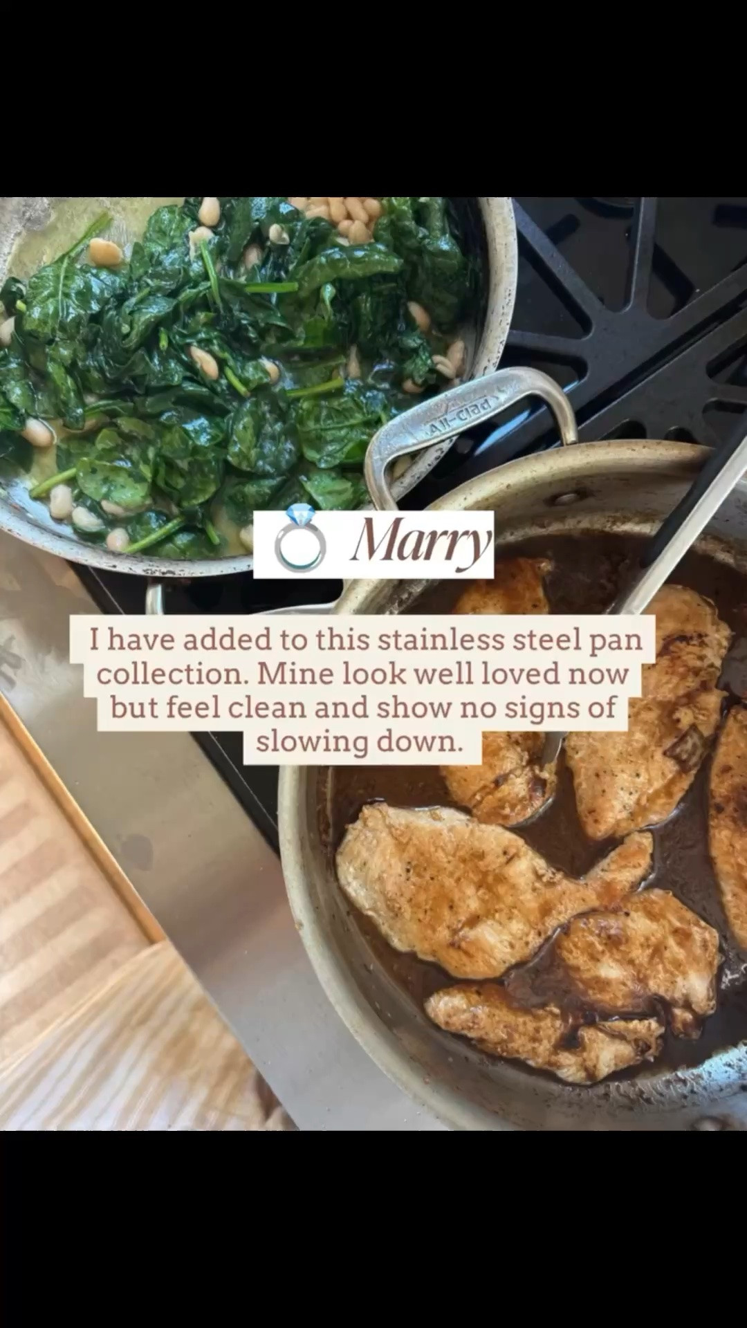 This stainless steel cookware set is great.  Love how after so many uses they still are holding up strong 🙌🏻🙌🏻

#LTKdayinmylife #LTKmomlife #LTKHome
