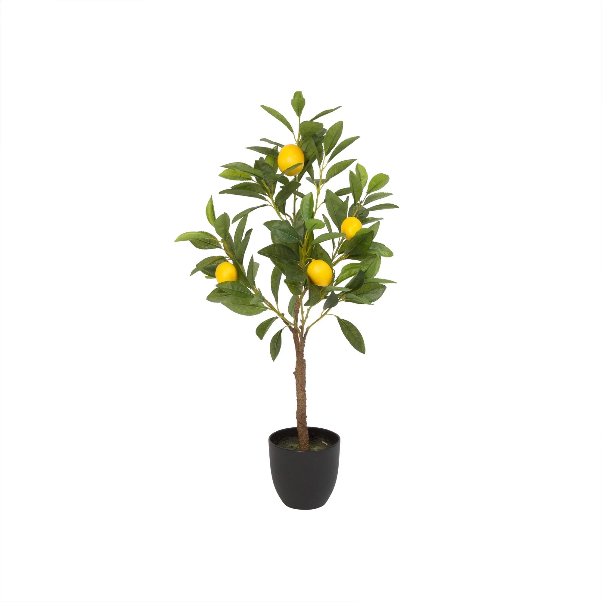 Gerson 29-Inch High Artificial Lemon Tree in Black Pot | Walmart (US)