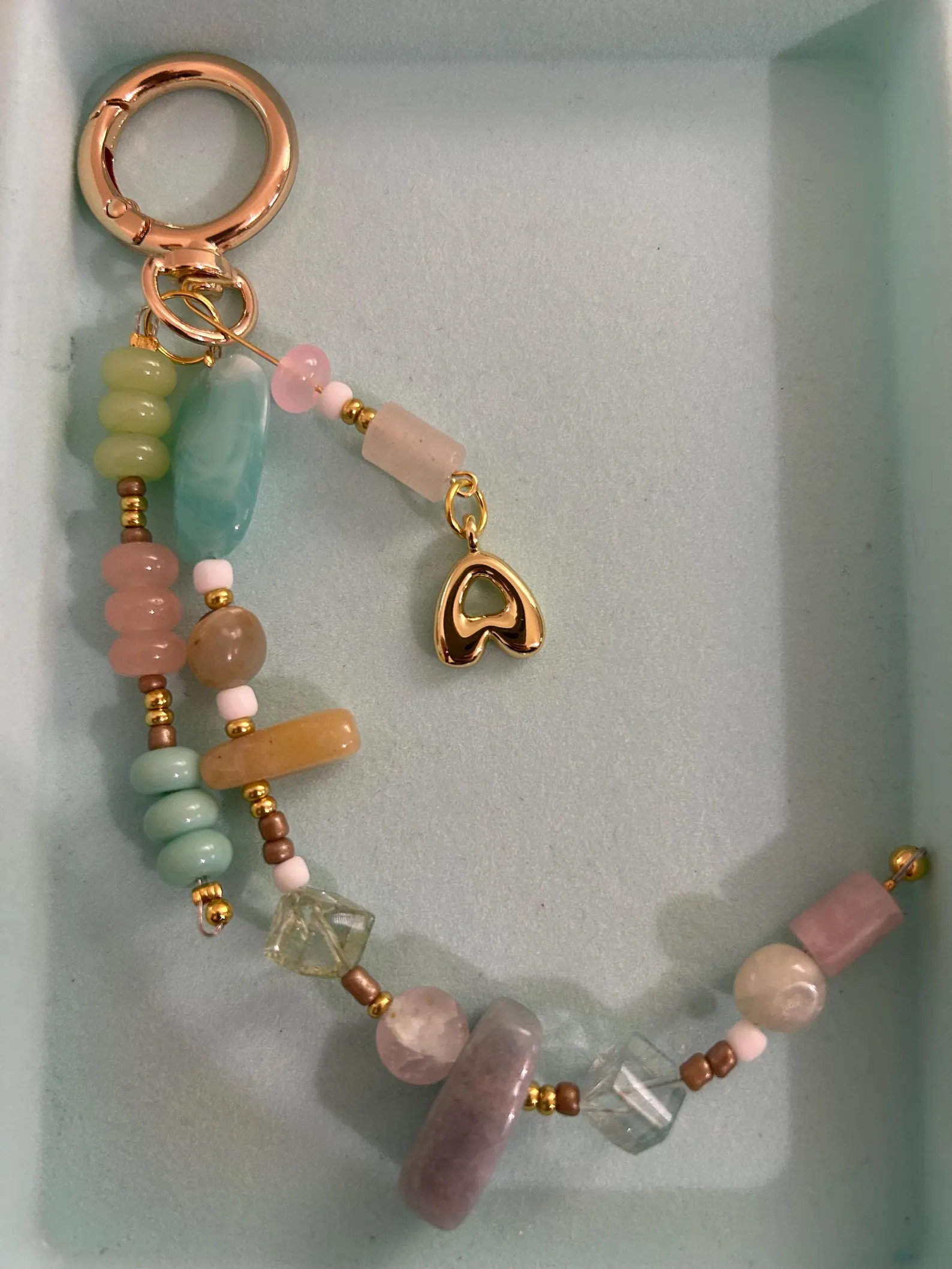 Handmade Beaded Bag Charm – Purse Keychain – Personalized Initial Keychain – Gift for Women... | Etsy (US)