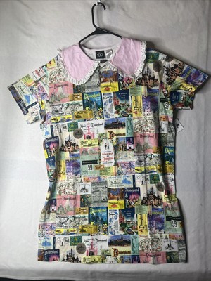 NEW Disneyland Dress Womens XL Pink Disney100 Mickey Mouse All Over Print Parks | eBay US