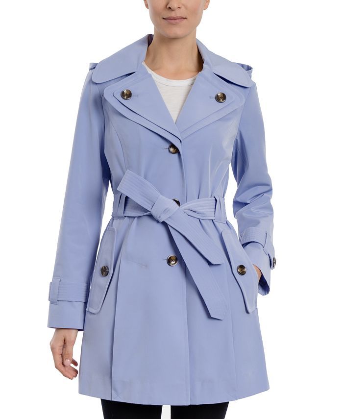 London Fog Women's Single-Breasted Belted Raincoat & Reviews - Coats & Jackets - Women - Macy's | Macys (US)