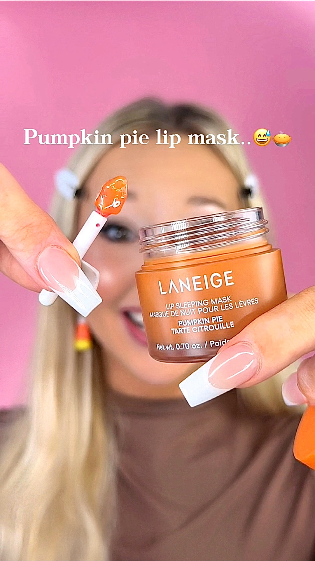 New Laneige lip mask..👀🎃🖤

How do they keep one-upping themselves with cute launch after cute launch OMG!!😭The fact that this is a warm neutral lip color was the perf color choice for pumpkin pie!!💋

WHAT DO WE THINK OF THIS?😍

PRODUCTS——
•@laneige_us Pumpkin Pie Lip Sleeping Mask @sephora @kohls @amazonbeauty #laneige #sephoraxkohls #kohlsfinds #amazonbeauty #laneigelipmask 
_______
#explore #makeup #beauty 
#makeupideas #makeuphacks #newmakeup #affordablemakeup #makeuplover #makeuplook #makeuphaul #makeuptutorial #beautycreator #makeuptrend #explorepage #makeupchallenge #viral 
#viralmakeup #trending #makeupreel New Laneige lip sleeping mask, laneige pumpkin lip mask, mixing Laneige lip mask, new makeup try-on, cute lip products, fall lip mask, beauty creator, pumpkin pie lip mask Laneige