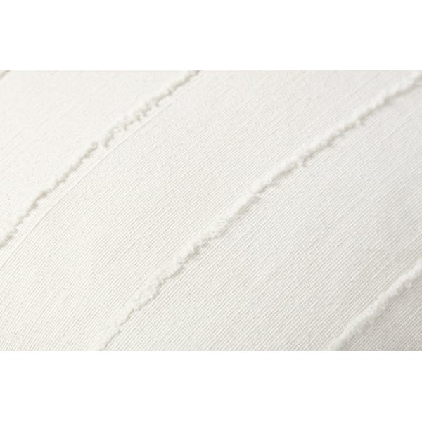 Julia Pillow PJS-0013 Ivory Cotton Striped | Rugs Direct