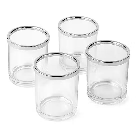 Liz Claiborne Set of 4 Glass Votive Tealight Holders | JCPenney