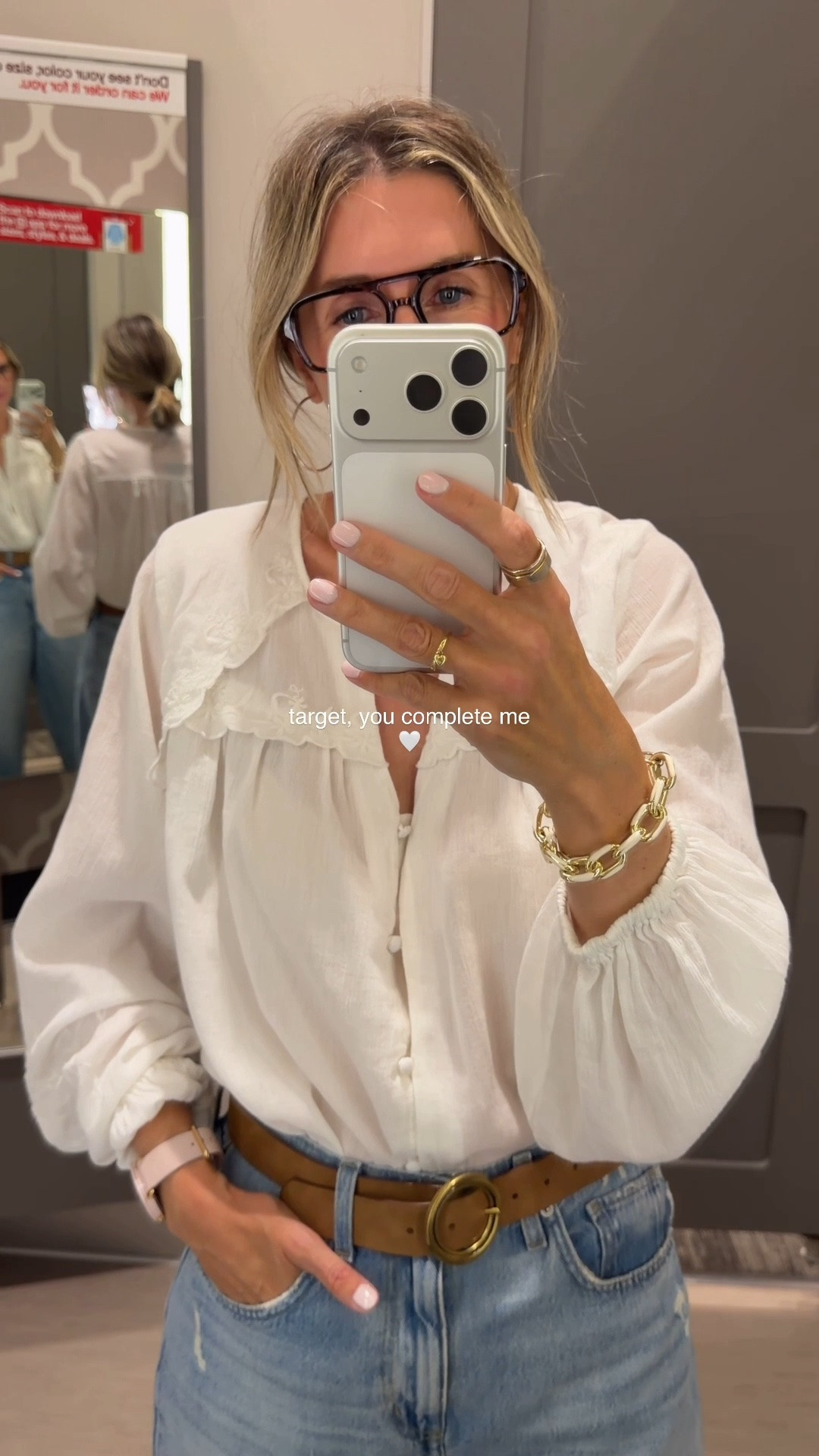 wearing medium blouse. size 6 jeans. 

 this blouse is delicate, boho perfection. love this for the office and the classroom!! a perfect example of an elevated closet staple, at target pricing. 👌 

it’s 100% cotton, has the most beautiful embroidered detail (on the front + the sleeves), and a scalloped-trim, i have mine tucked so you can’t see that. you’ll love… trust me! 


🤍🤍🤍🤍🤍🤍🤍🤍🤍🤍🤍🤍🤍🤍🤍

effortless style. summer style. summer outfit. boho chic. target style. preppy mom. white blouse. cool outfit. boho blouse. @Target

#LTKdayinmylife #LTKootd #LTKgrwm