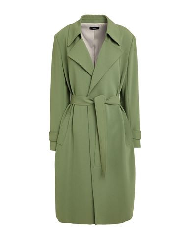 Theory Woman Overcoat & Trench Coat Military green Size M Triacetate, Polyester | YOOX (US)