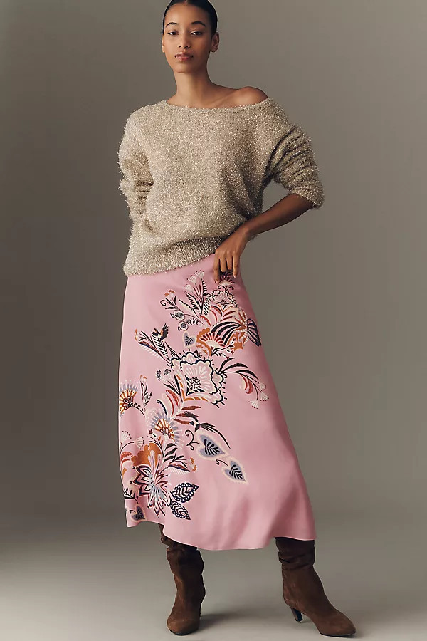 Printed Slip Maxi Skirt | Anthropologie (US)