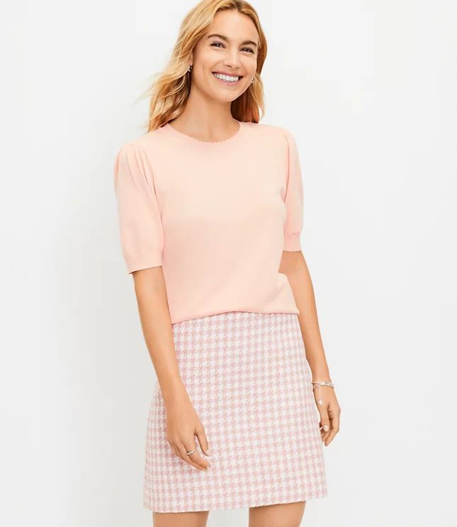 Scalloped Sweater Tee | LOFT | LOFT