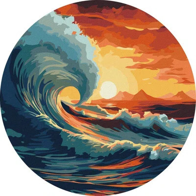 Ideyka Painting by Numbers kit Catch the wave KHO-R1003 | Wayfair North America