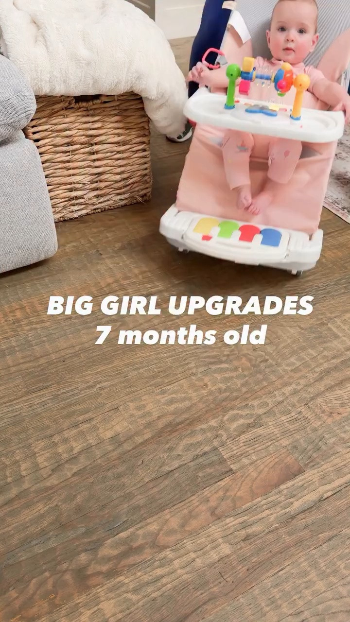 As my daughter turns seven months old, I was noticing that there were things that were not holding her interest any longer, and also things that she just no longer fit in. She was growing tired of her regular bouncer, and I was tired of lifting it up and carrying it from room to room. This one has wheels which do lock in place. It gives her a tray, with toys, and a kick pad piano. All of which can be removed! She also outgrew her little kick pad play Mat with the Mobile on top, so I swapped that out for this activity center, which offers detachable toys that you can replace, a bounce pad at the bottom, which you can remove if you don’t want it, and then it does turn into a table for them to play on when they get older.

#7monthsold #sevenmonthsold #babygirl #babytoys #babyactivities

#LTKBaby #LTKKids