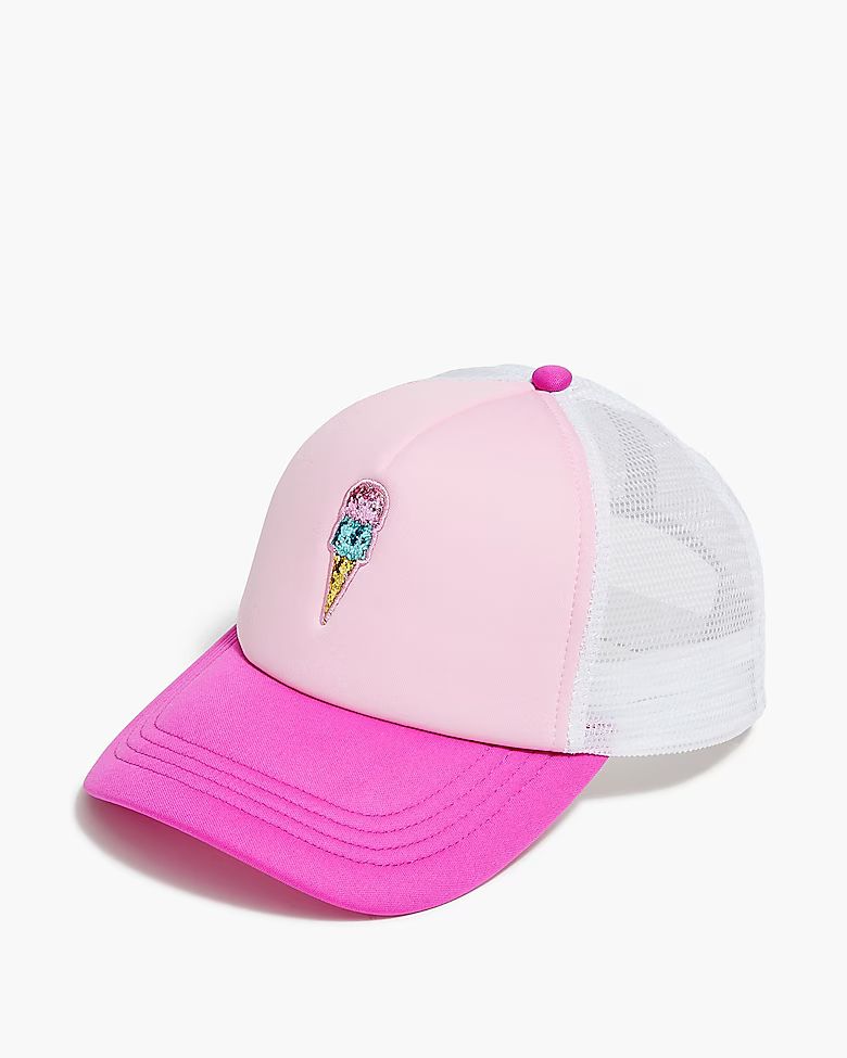 Girls' ice cream trucker hat | J.Crew Factory
