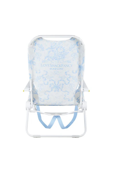 Sunflow x LoveShackFancy Shore Thing Blue Bow Chair | LoveShackFancy