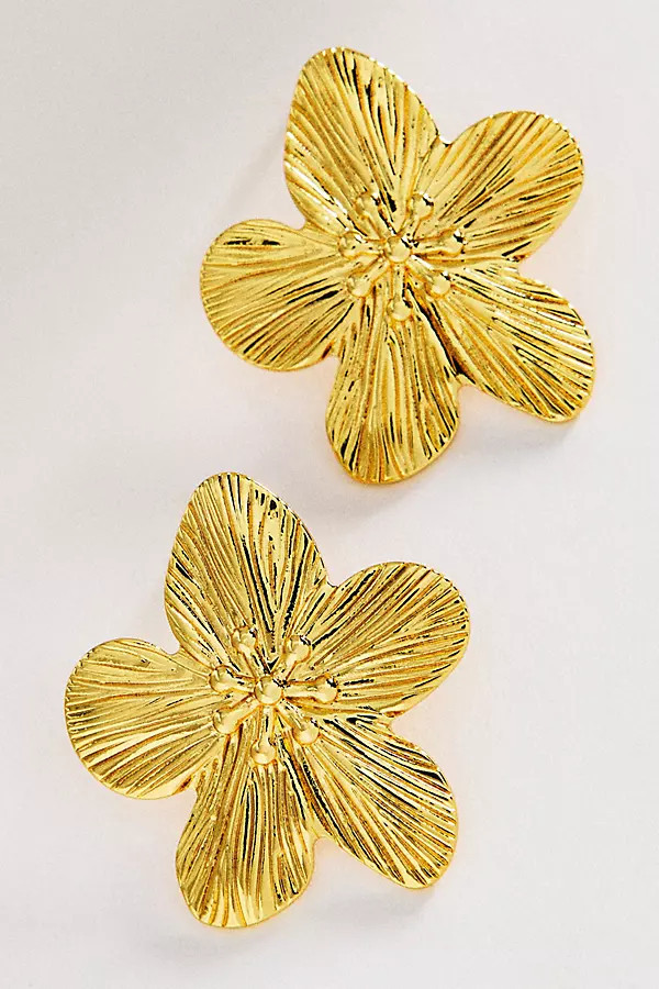 Golden Flower Earrings | Anthropologie (US)