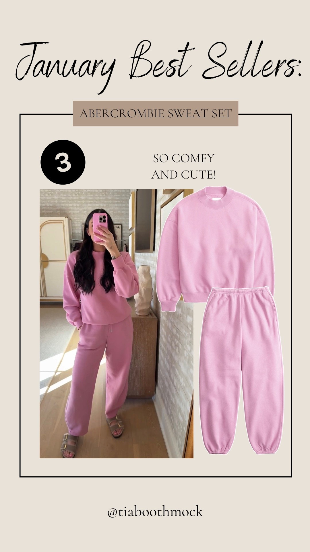 Obsessed with this pink Abercrombie set! Not only was it a best seller, but currently 20% off at Abercrombie right now 😍 Use my code “AFTIA” at checkout 

#LTKValentine #LTKSaleAlert #LTKootd