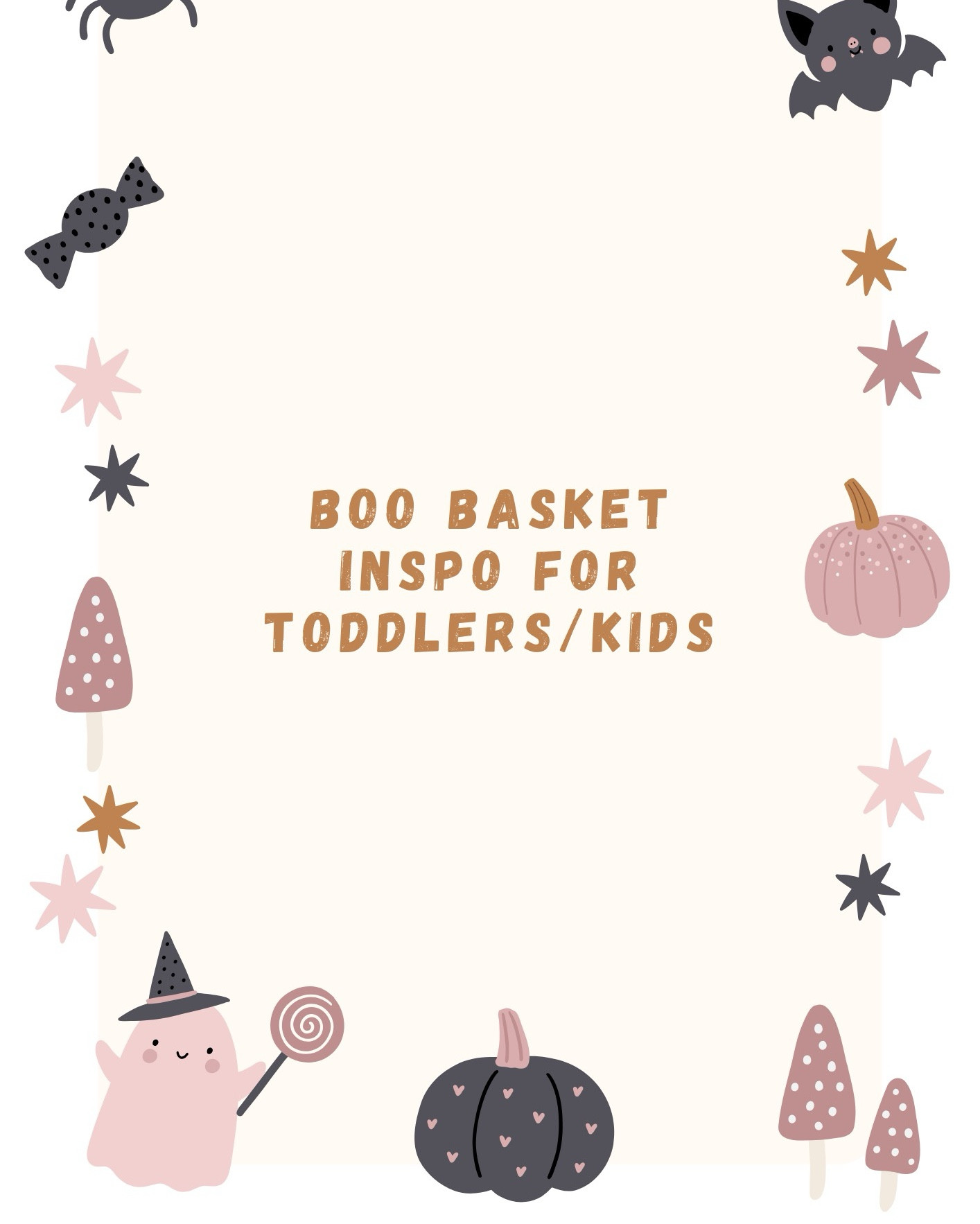 fall boo basket / halloween spooky basket inspo for toddlers/kiddos 🎃✨ what is a must have item for your kiddos basket?? 

#LTKKids #LTKHalloween #LTKSeasonal