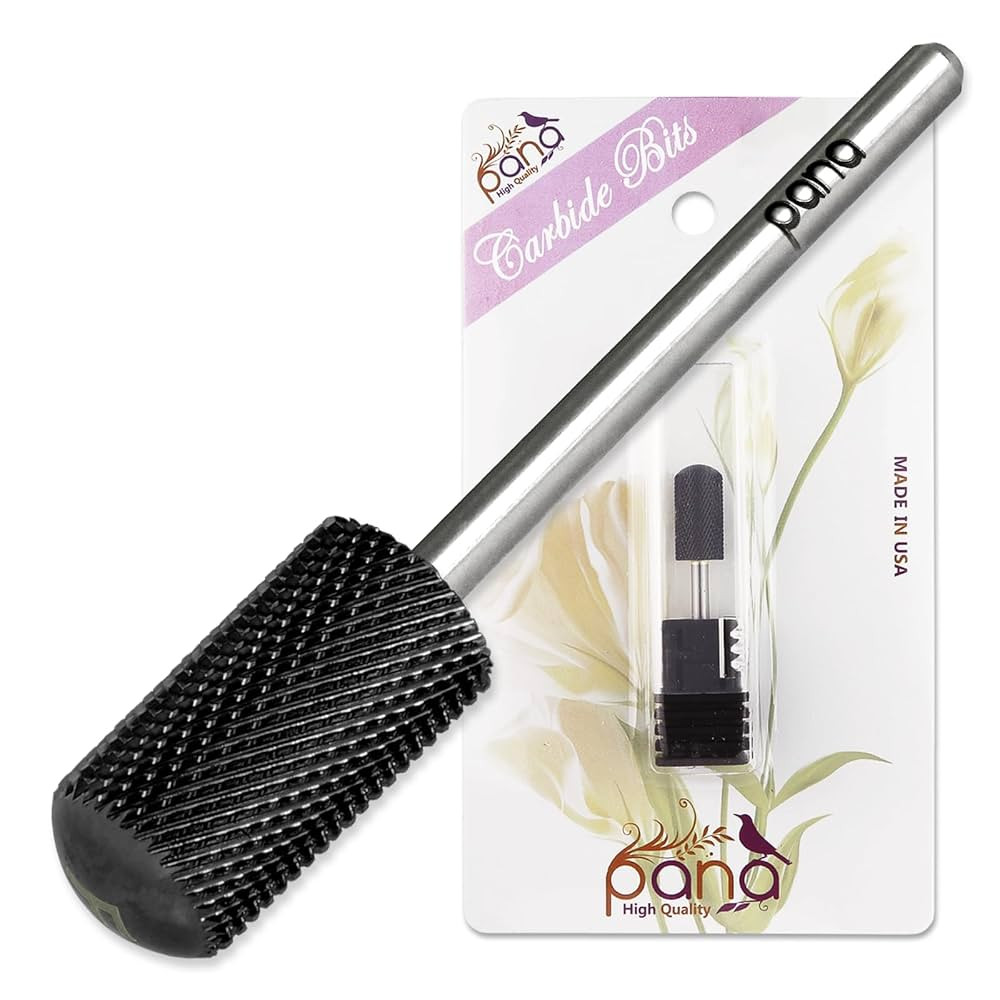 PANA 3/32" Large Smooth Round Top Safety Carbide Nail Drill Bit for Gel Polish & Acrylic Removal ... | Amazon (US)