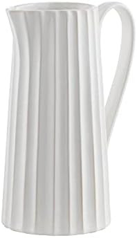 FAVRD Decorative Pitcher Vase with Handle Coffee Table Decor Flower Vase Shelf Décor Vase White ... | Amazon (US)