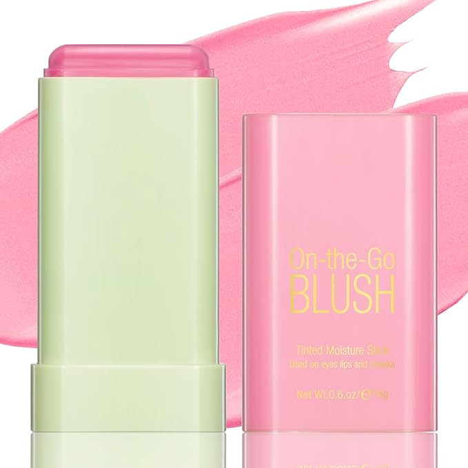 Blush Stick for Cheeks - Cream Makeup Blush Wand, Solid Moisturizer Stick for Cheeks Tint, Natura... | Amazon (US)