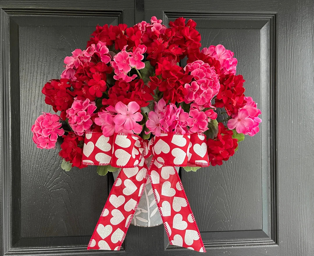 Valentine wreath, Valentine's Day wreaths, Spring wreaths for front door wreaths | Etsy (US)