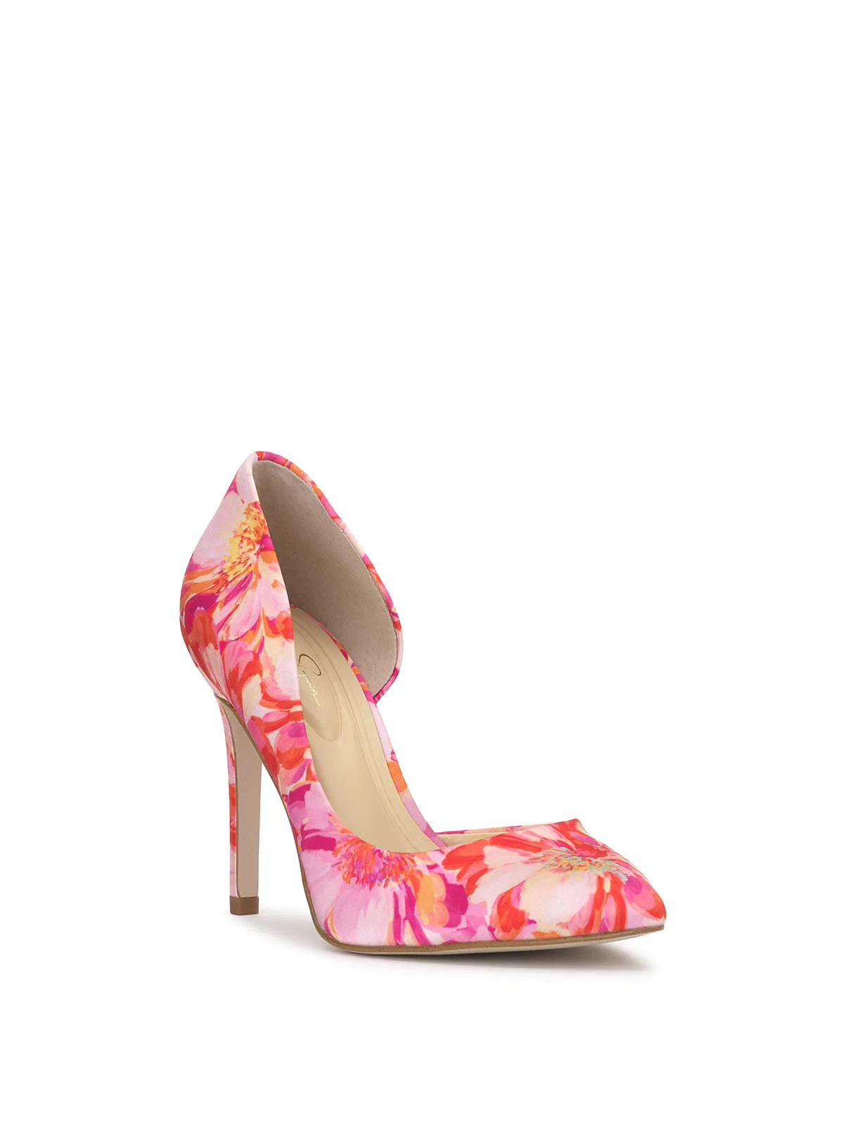 Prizma D'Orsay Pump in Pink Floral | Jessica Simpson E Commerce