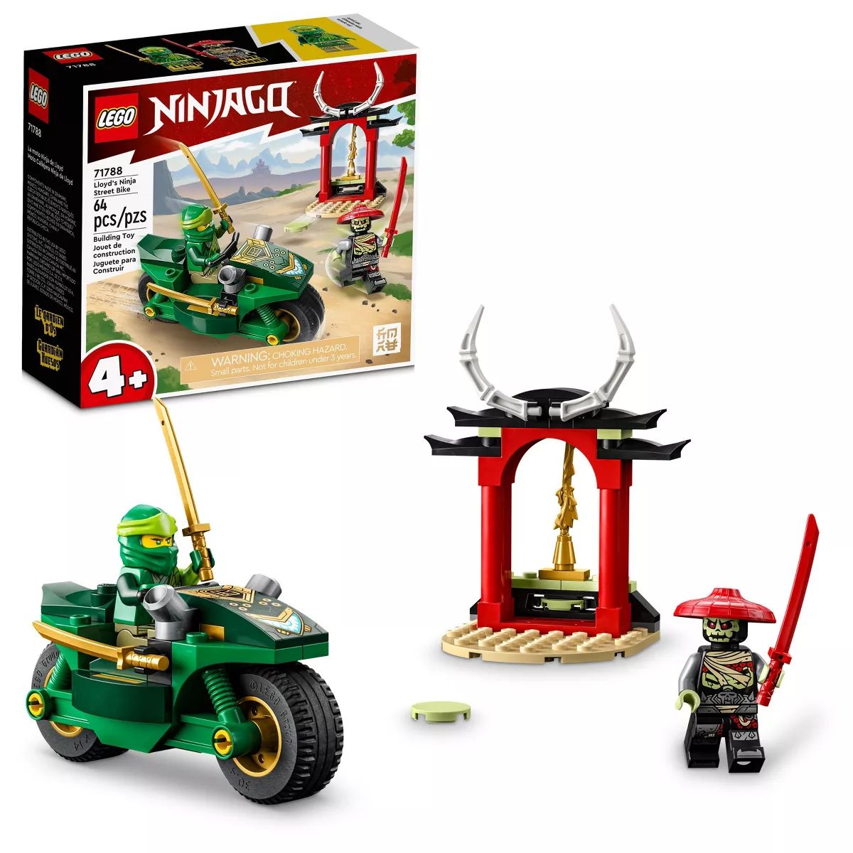 LEGO NINJAGO Lloyd Ninja Street Bike Toy for Kids 4+ 71788 | Target