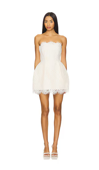 Sarina Mini Dress in White | Revolve Clothing (Global)
