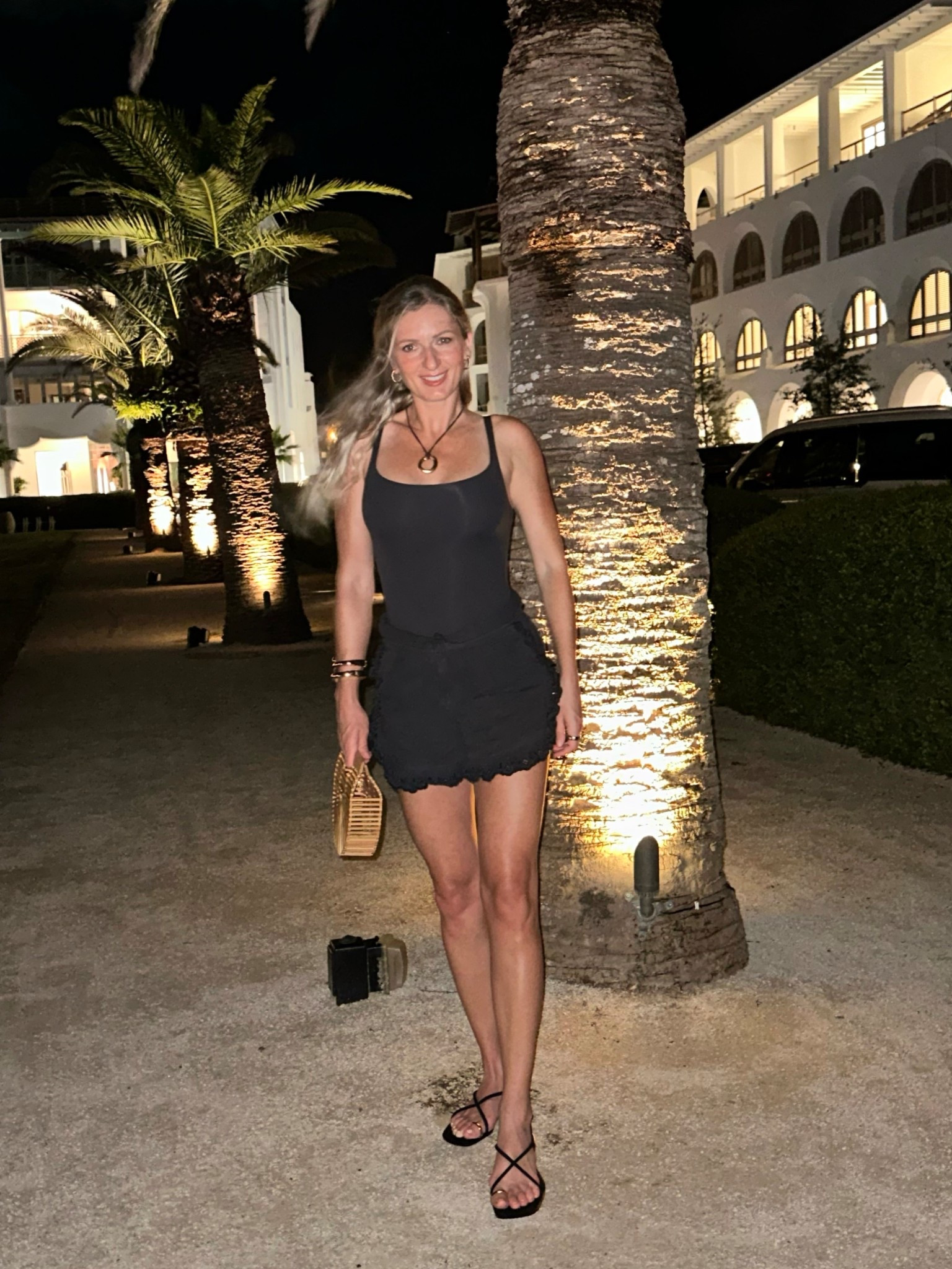 Vacation outfit day 2… 🖤 

#monochromatic #allblack #seanewyork #skims #vacationfit
#highwaistedshorts #ruffleshorts #bodysuit #cultgaia 

#LTKFindsUnder100 #LTKSaleAlert #LTKSeasonal