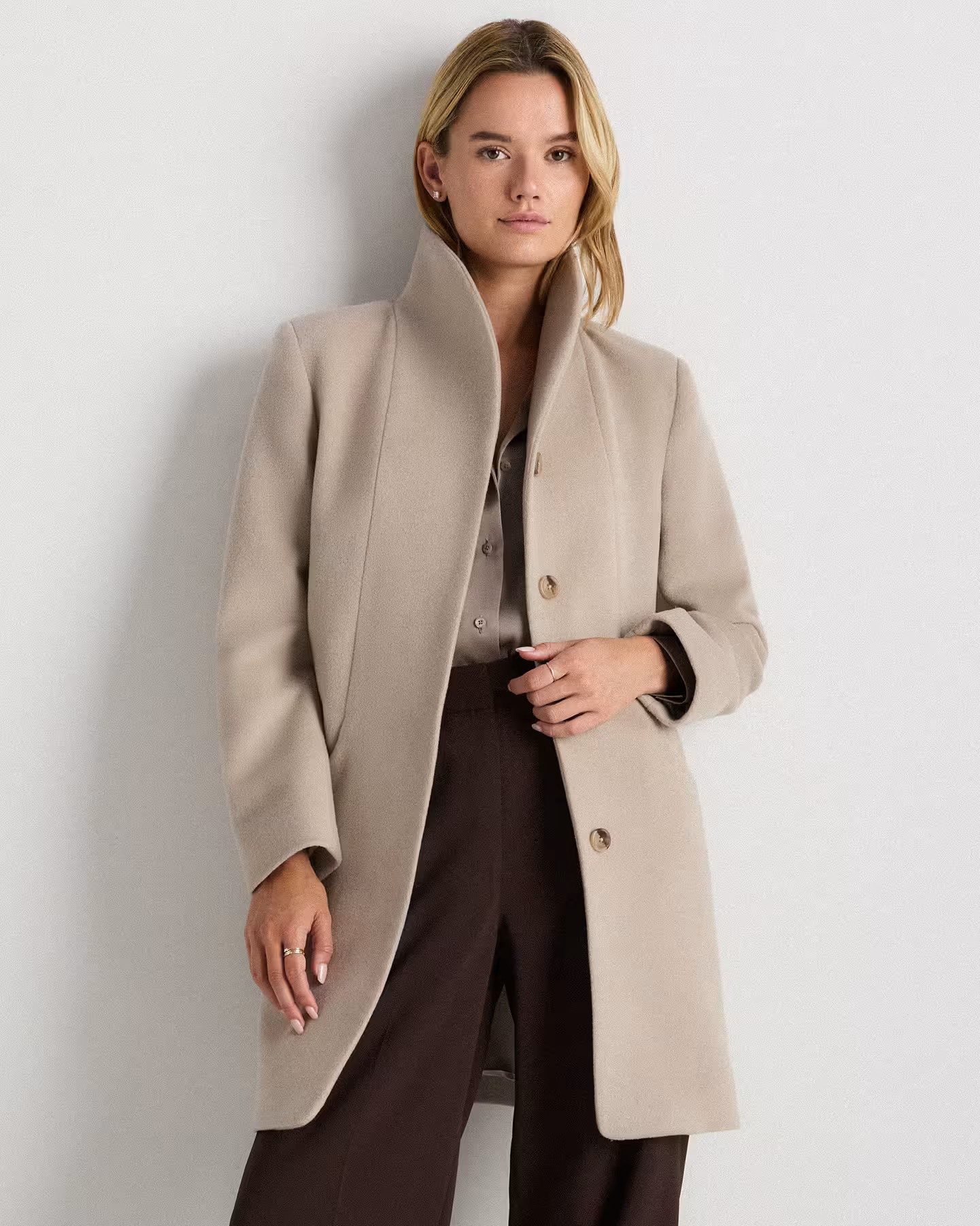 Wool Cashmere Cocoon Coat | Quince