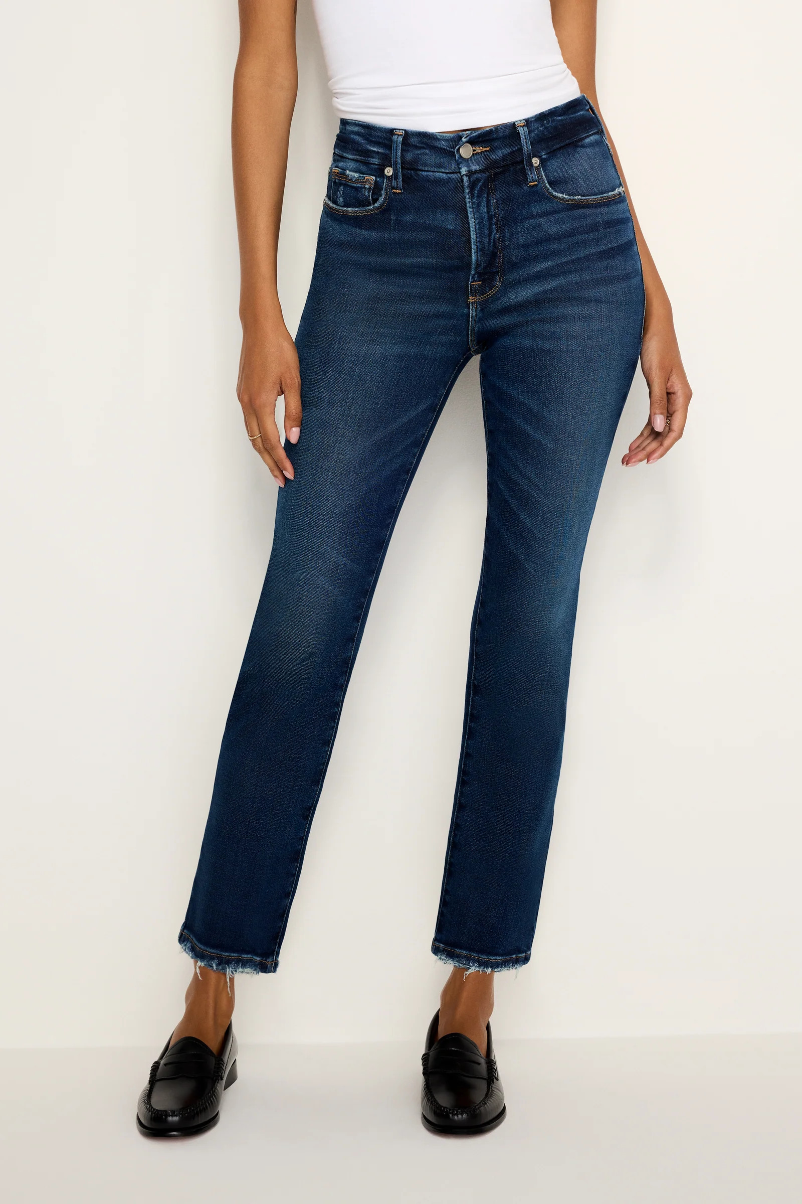 SOFT TECH GOOD LEGS STRAIGHT JEANS | INDIGO1209 | Good American