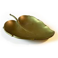 Brass Leaf Trinket Dish Tray With Stem | Etsy (US)