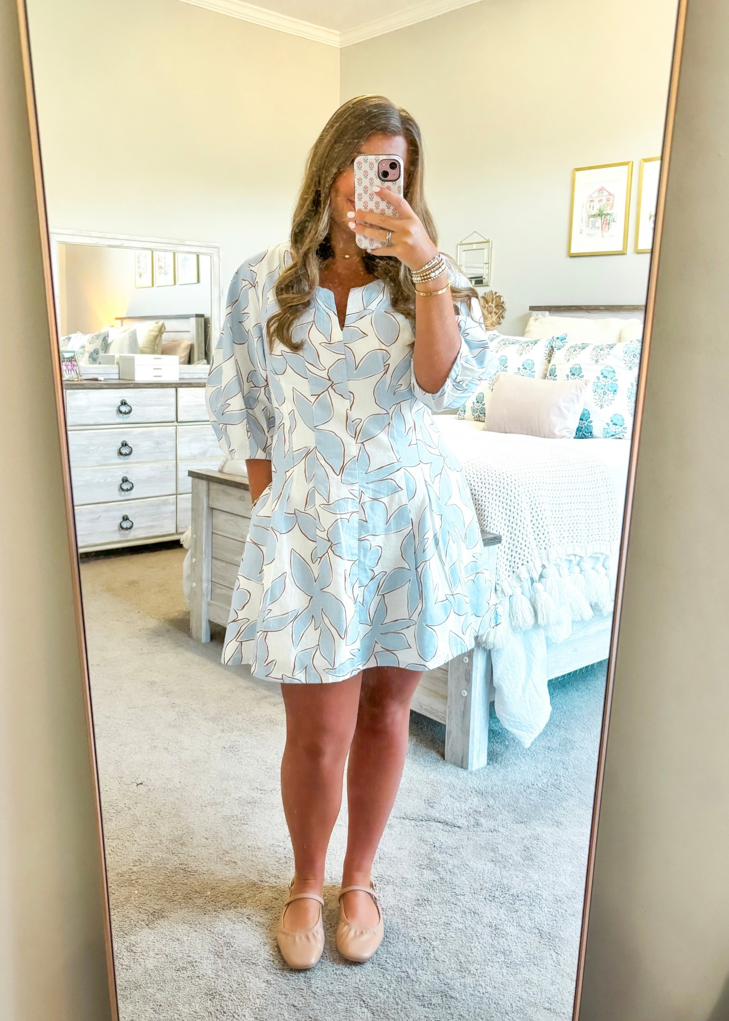Monday work fit!!!🩵 obsessed with this dress & it has pockets, which is always a plus!!!