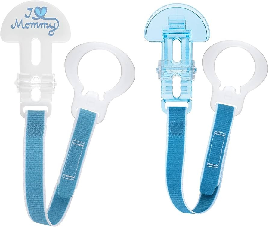 MAM Universal Pacifier Clip (2 Pack) – Baby Pacifier Holder Strap with One Hand Sliding Clip, F... | Amazon (US)
