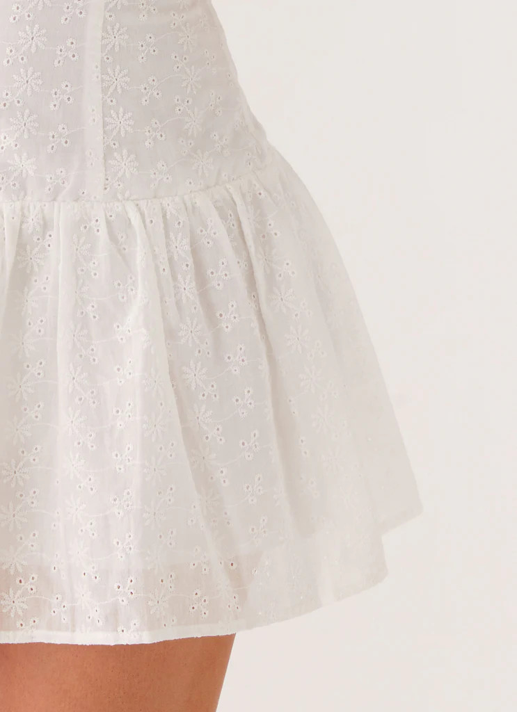 Palm Springs Mini Dress - White | Peppermayo (Global)