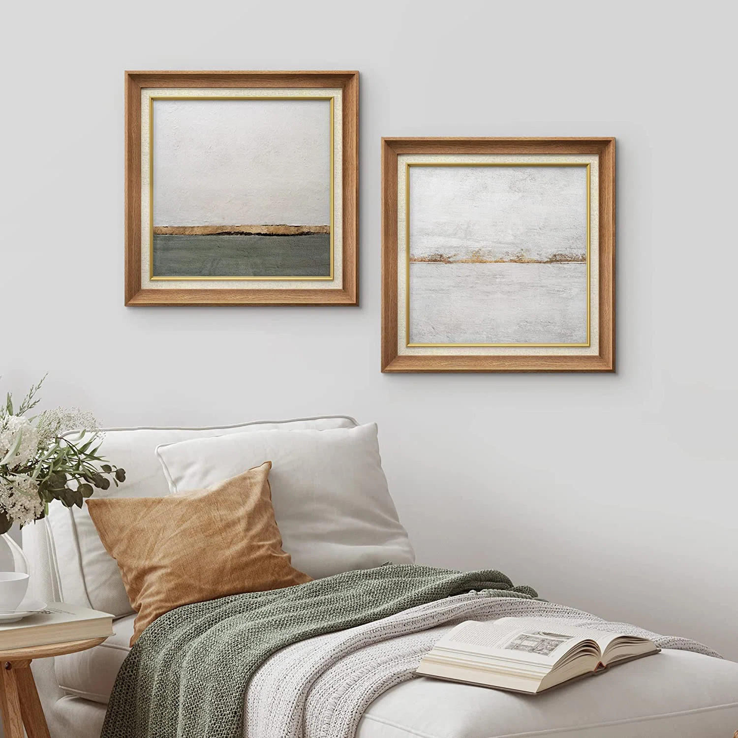 Minimal Stroke Abstract Landscape Classic Vintage Neutral Artwork Wall Art Framed On Canvas Print | Wayfair North America