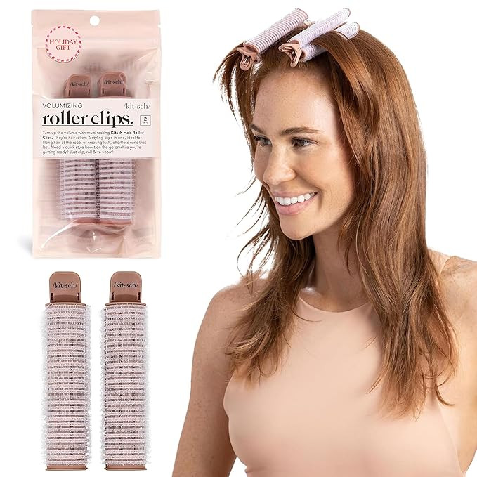 Kitsch Volumizing Hair Clips for Women - Hair Rollers for Volume & Curls - Volumizing Hair Produc... | Amazon (US)