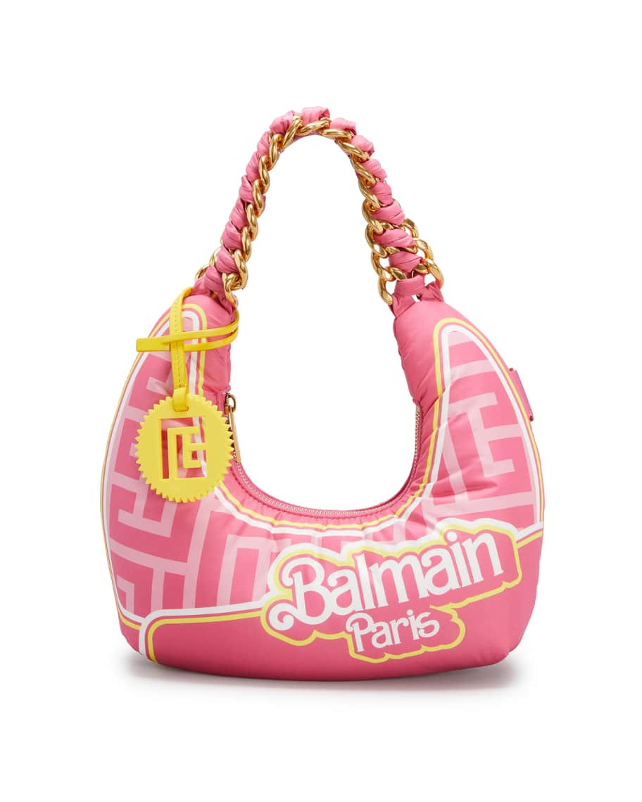 Balmain x Barbie Mini Pillow Monogram Shoulder Bag | Neiman Marcus