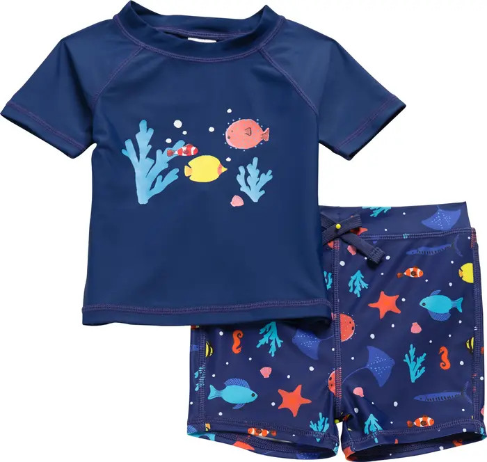 Two-Piece Rashguard Swimsuit | Nordstrom Rack