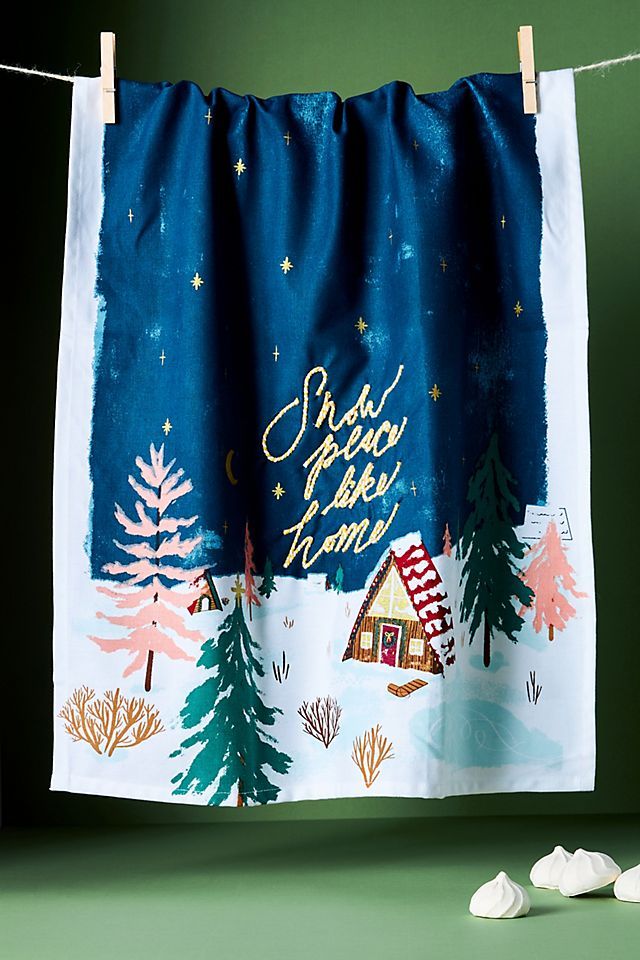 Snow Place Like Home Dish Towel | Anthropologie (US)