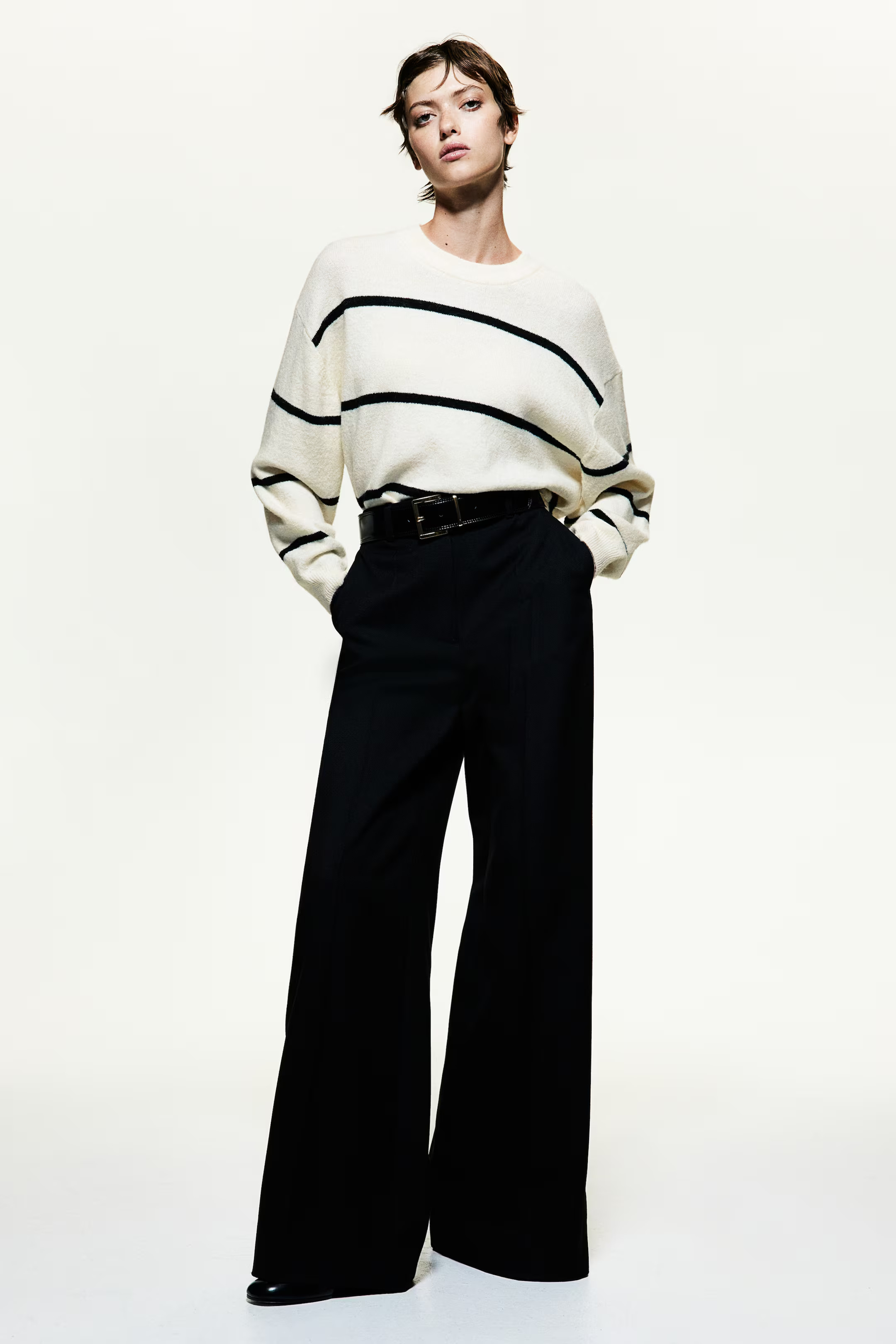 Knit Sweater - Dark gray melange - Ladies | H&M US | H&M (US + CA)