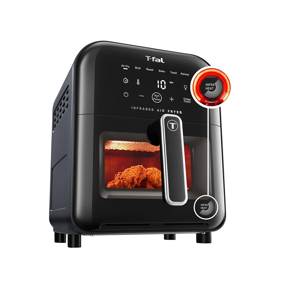T-fal Infrared Air Fryer, 2x Faster Than Traditional Heating*, Large Air Fryer Toaster Oven Combo... | Amazon (US)