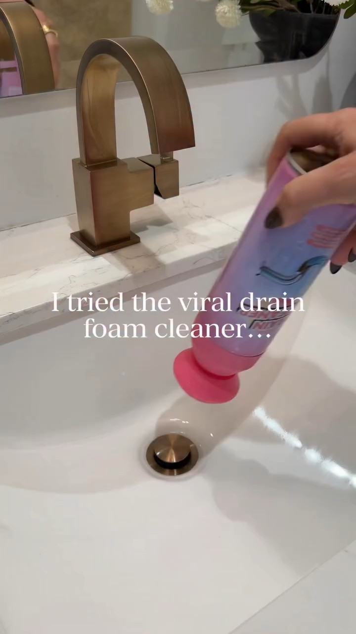 I genuinely did NOT think my drain was that dirty until I tried this viral foam cleaner 😭🤢 The amount of buildup it pulled up was both disgusting and oddly satisfying lol.
If your sink drains slow, smells weird, or just hasn’t been cleaned in a while… trust me, you need to try this 👀✨

Cleaning hack 
Amazon cleaning gadget

#LTKHome