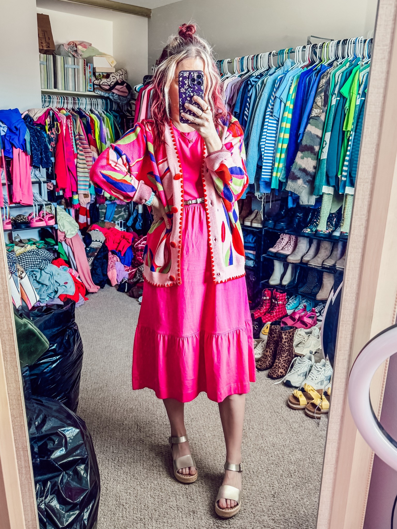 Today’s ootd
Dress - small - Walmart
Cardigan - small - shop the mint 
Shoes/belt - target (old)
Necklace/earrings - Amazon 

#LTKootd #LTKSeasonal #LTKWorkwear