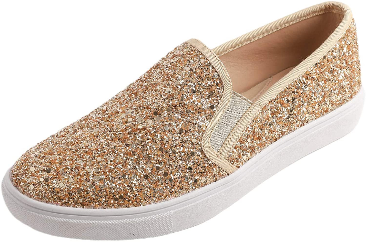 FEVERSOLE Women's Fashion Slip-On Sneaker Casual Flat Loafers | Amazon (US)