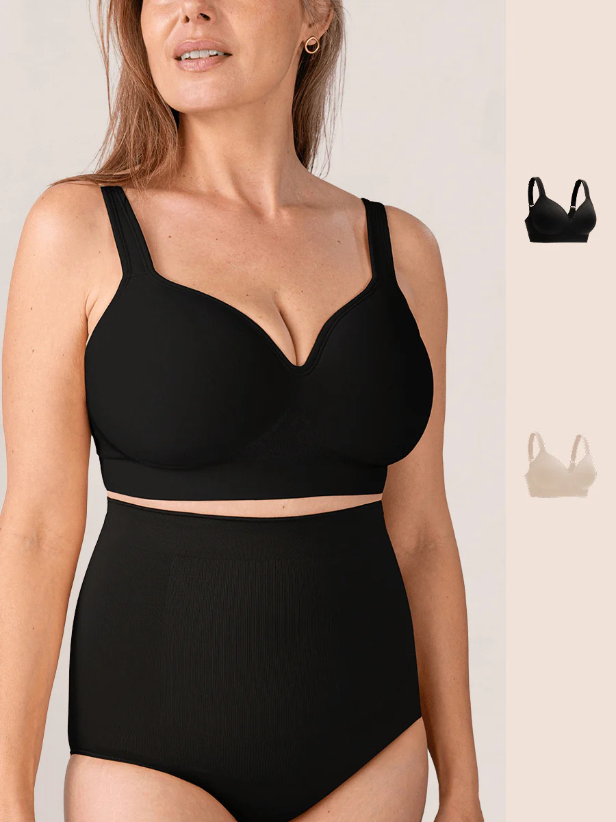 Shapermint Essentials 2-Pack Sweetheart Wireless Contour Bra | Shapermint