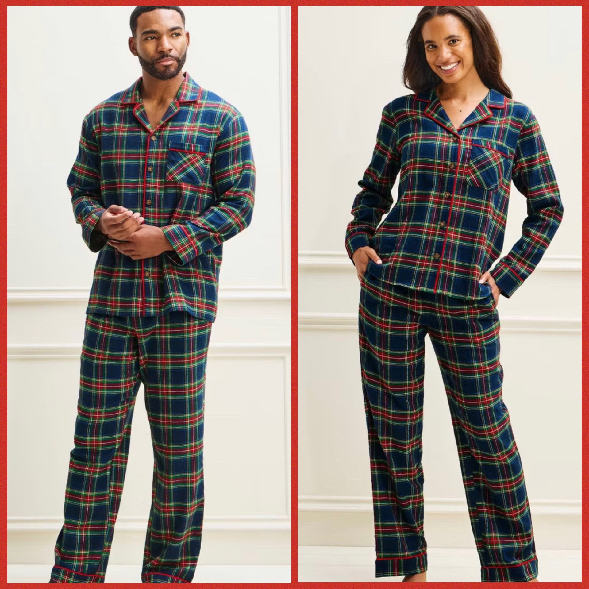Target just launched this new Holiday PJ set, and it’s expected to fly! This Navy Plaid pattern is so perfect for the holiday season - expected to be the top seller of all Target’s pattern options this year. Love it, and wanted to share while it’s fully stocked yet!