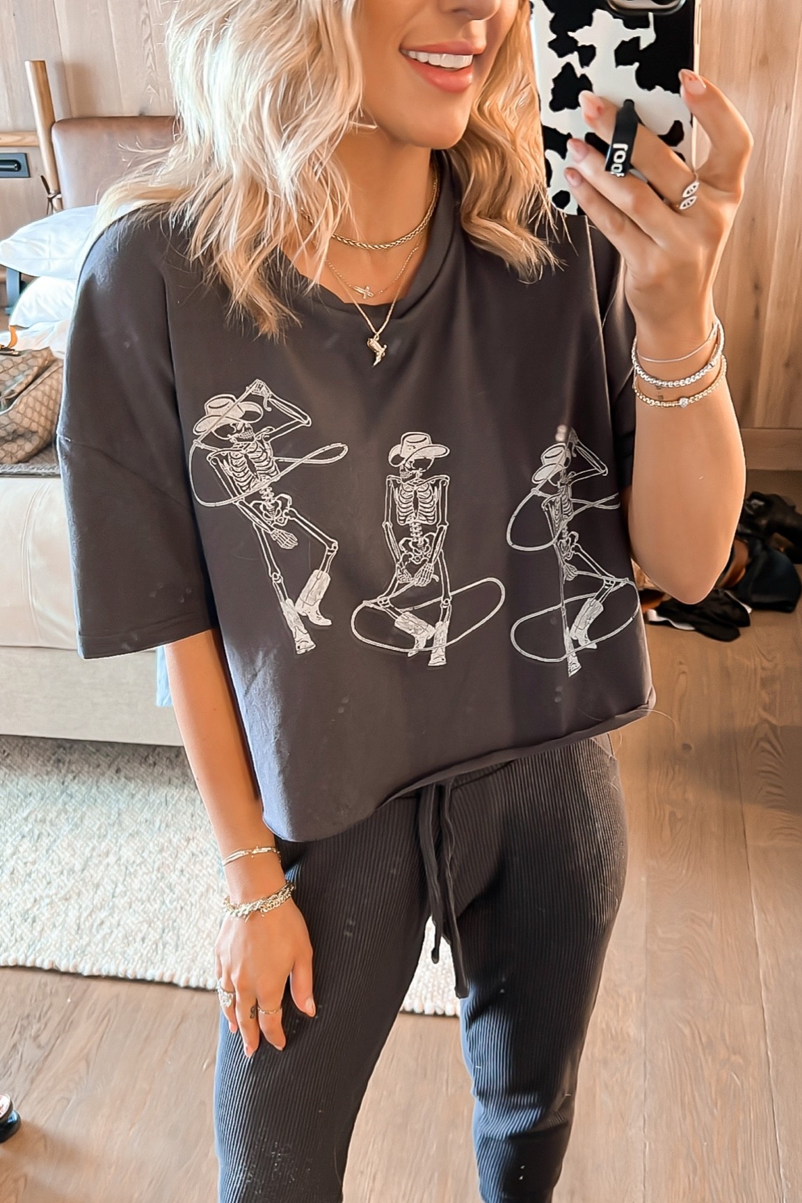 Cowboy Skeleton Graphic Tee curated on LTK
